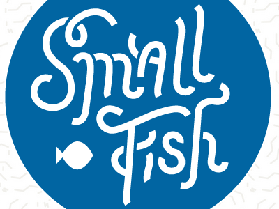 Small Fish Productions branding identity lettering logo logotype