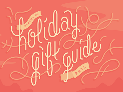 Holiday Gift Guide gift guide holidays lettering red squiggles
