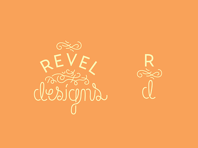 Revel numba' 4 identity logo loopy orange type