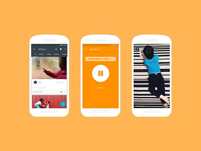 Notabli for Android! android app material orange photo ui ux