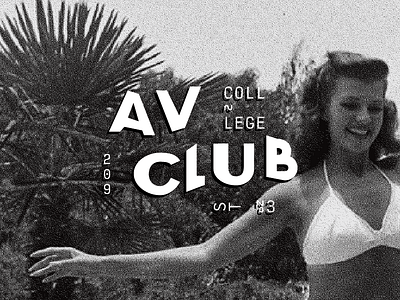 A/V Club №1 black and white cinema film logo movie movie still