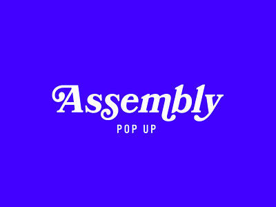 Assembly Logo blue logo logotype type