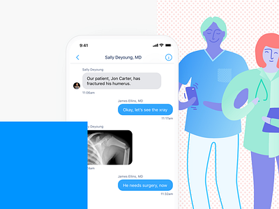 Thumb №11 blue chat collage doctor health healthcare illustration iphone thumbnail