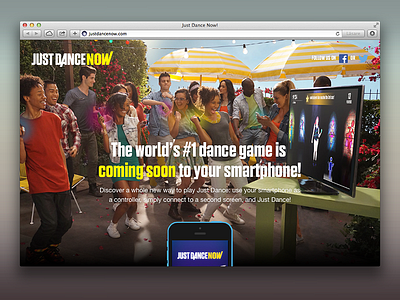 Just Dance Now E3 reveal page
