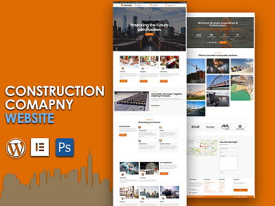 Construction Company Website construction company elementor elementor templates website design wordpress design