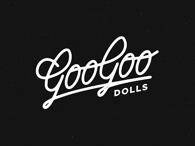 Goo Goo Dolls dolls goo goo music script typography