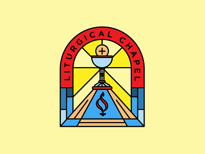 Liturgical Chapel Logo Concept chapel christian church cleveland cup lee mosaic shapes stain glass university