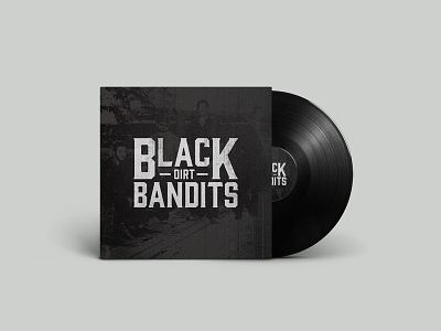 BDB Album Art bandit black country dirt music texture typography wood