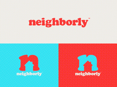 Neighborly Update blue house logo n neighbor neighborhood red white