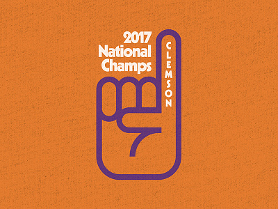 Clemson Tee 2017 champs clemson football orange purple tee