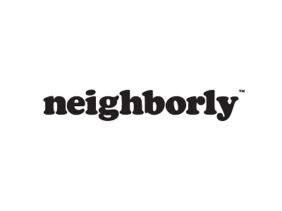 Neighborly Instagram Logo black cooper logo neighbor simple white
