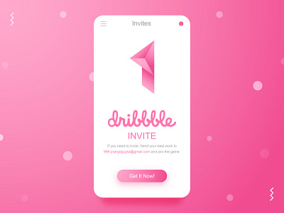 1 Dribbble Invite (Drafted)