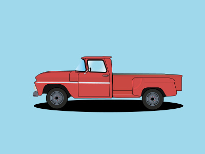 car pickup blue branding car concept design illustration pick up print twilight vector