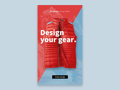 Design your gear. apparel customization design kiosk touchscreen ui ux