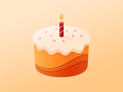 Have your cake and eat it too birthday cake candle icing illustration illustrator sprinkles