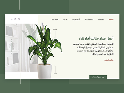Plants Website.🍀 adobe xd green website home page plants plants ui slider ui uiux user interface website