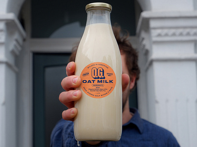 Logo and label design for O.G. Oat Milk