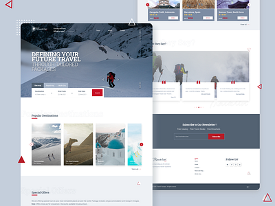 Travelin'- Website design