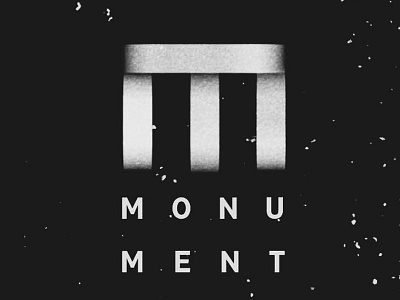 Monumental Logo bw graphicdesign logo
