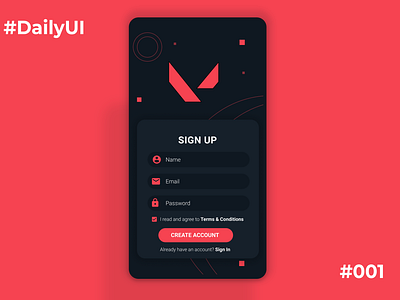 Daily UI #001 Sign Up