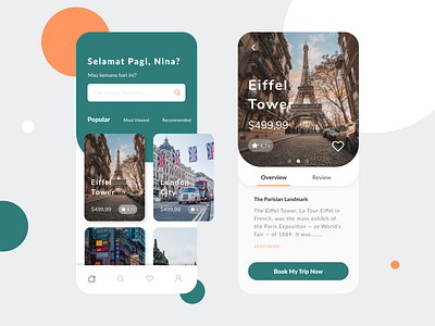 Travel App mobile design travel app ui design uiux