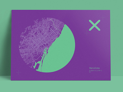 Postcard from Barcelona barcelona design graphic design map mapbox postcard