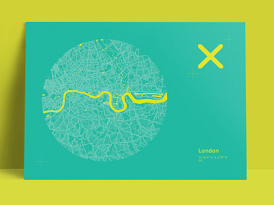 Postcard from London design graphic design london map mapbox postcard