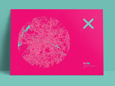 Postcard from Berlin berlin design graphic design map mapbox postcard