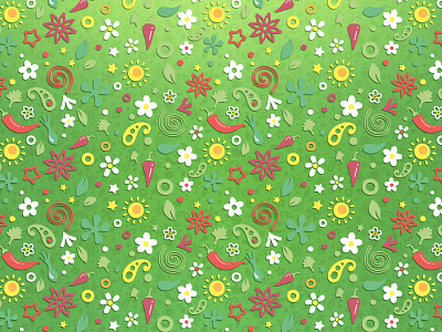 Spring chilli pattern