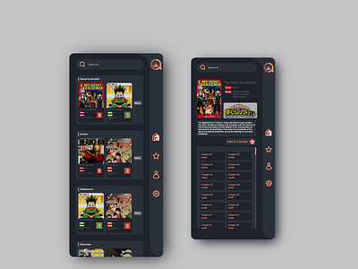 ComiQueen Mobile UI Design