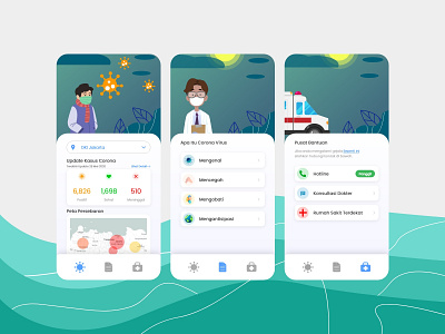 Covid 19 Mobile App Design
