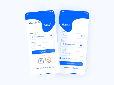 Sign Up Dialy UI