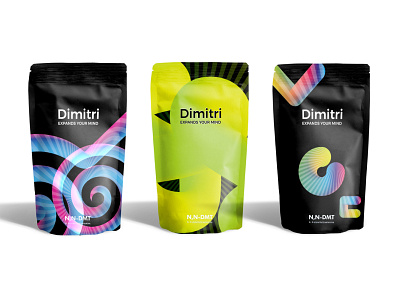 Dimitri 3d color dmt packaging design