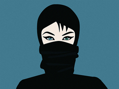 Ninja character color design graphic design illustration