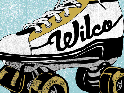 Wilco tease gigposters illustration merch screenprint