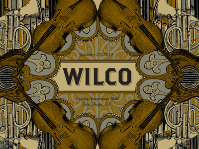 Wilco tease 2 gigposter merchandise poster screenprint