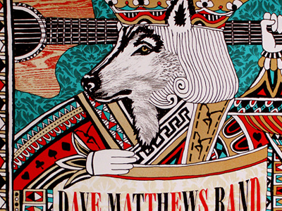 DMB illustration merchandise poster silkscreen