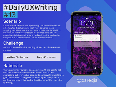 #DailyUXWriting #13 app dailyux dailyuxwriting design flat notification ux uxwriting