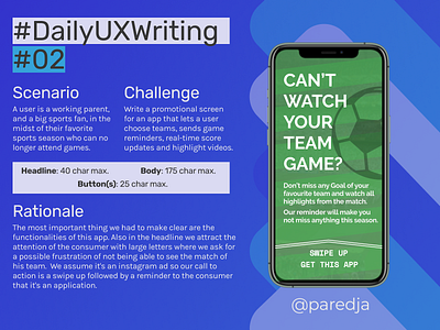 #DailyUXWriting #02 dailyux dailyuxwriting design ux uxwriting