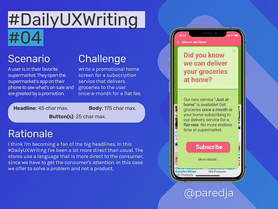 #DailyUXWriting #04 app dailyux dailyuxwriting design ui ux uxwriting
