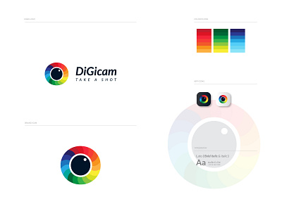 Digicam photocapture modern logo design