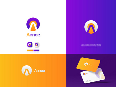 Annee modern minimalist logo design application icon logo brand design graphic design icon design logo design modern icon logo pictorial logo software icon logo