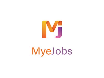 Recruitment agency logo design gradient logo minimal monogram recruitment