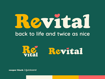 WWU 06 17 2022 - Revital thrift shop branding design dribbble graphic design logo rebrand vector weekly weeklywarmup
