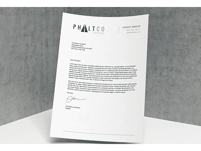 Phaltco - Letterhead