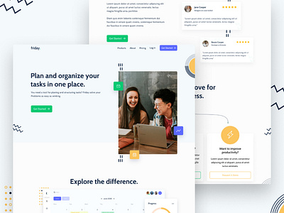 Project Management Software Landing Page