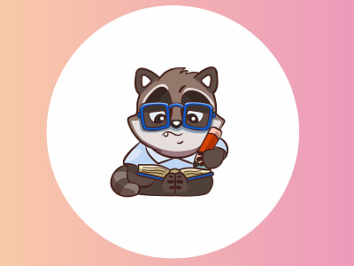 RACCOON avatar branding decorative design illustration instagram logo raccoon vector