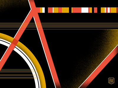 Artcrank abstract artcrank bicycle bike boston poster vintage