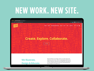 Brave New Website 2020 branding creative agency design illustration new website pattern website design