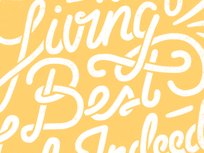 A Life Of Giving cursive lettering type typography
